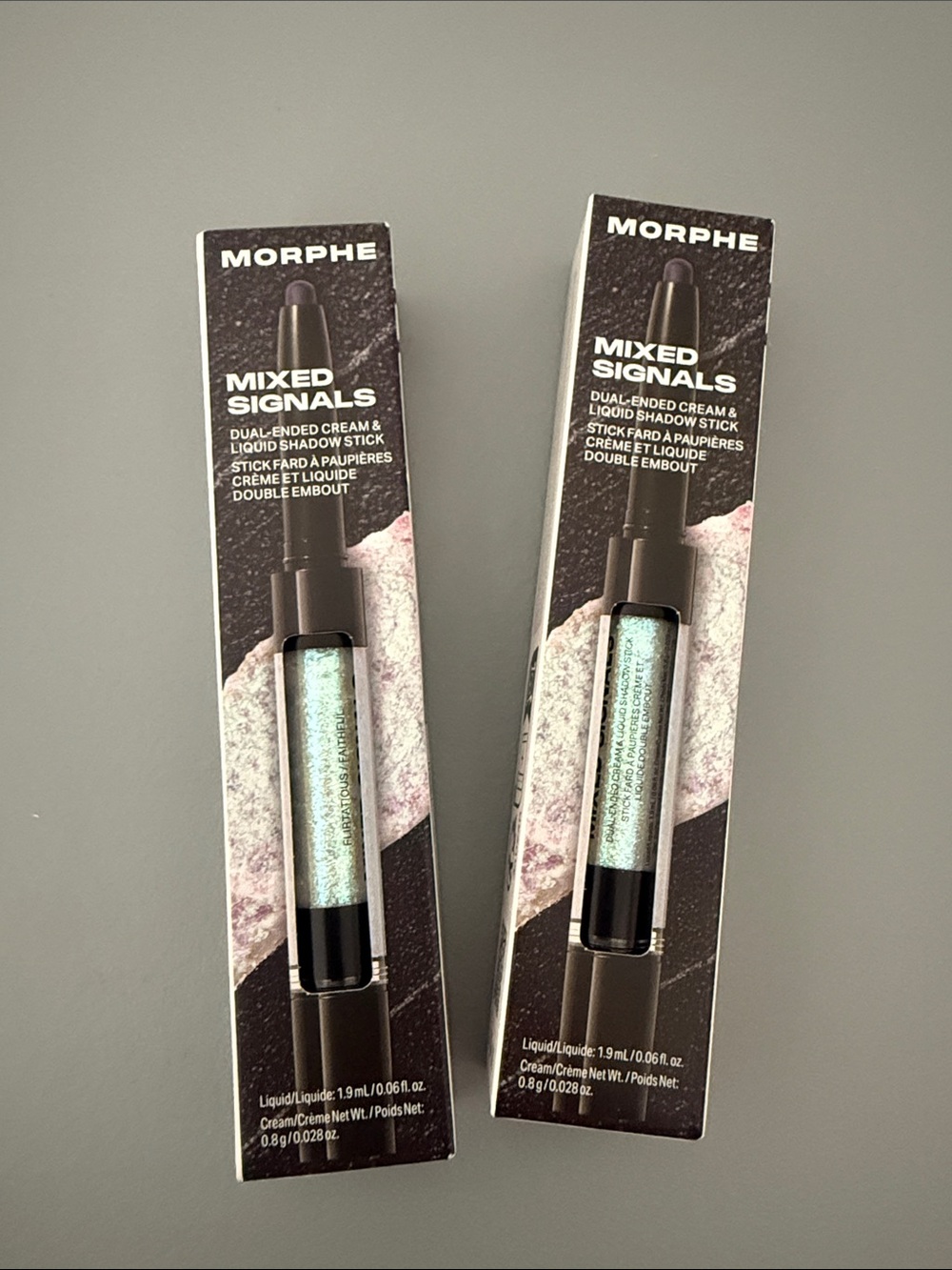 (2) Morphe Mixed Signals Dual-Ended Shadow Stick - Iridescent Aqua